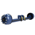 Concave spindle axle trailer